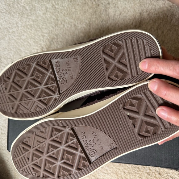 CONVERSE Ladies’ 10.5 CTAS Lift Ox Violet Ore/Vapor Mauve /Egret platform lowtop - Picture 6 of 8